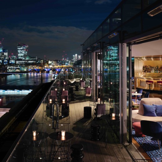 12th Knot is our eclectic rooftop bar overlooking the River Thames and London's skyline