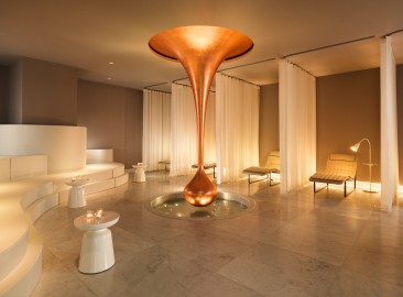 Our copper drop in the Relaxation Room is a nod to the roman bathing culture, and definitely the centre of attention
