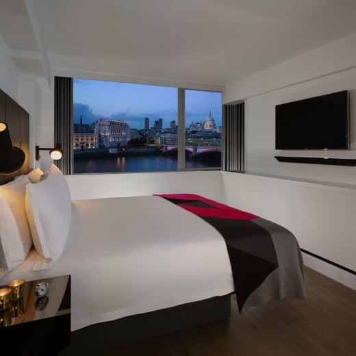 Our Riverview Loft Suites offer a spacious en-suite bedroom and separate living area with an incredible view over London, the ideal base to explore the city and entertain guests