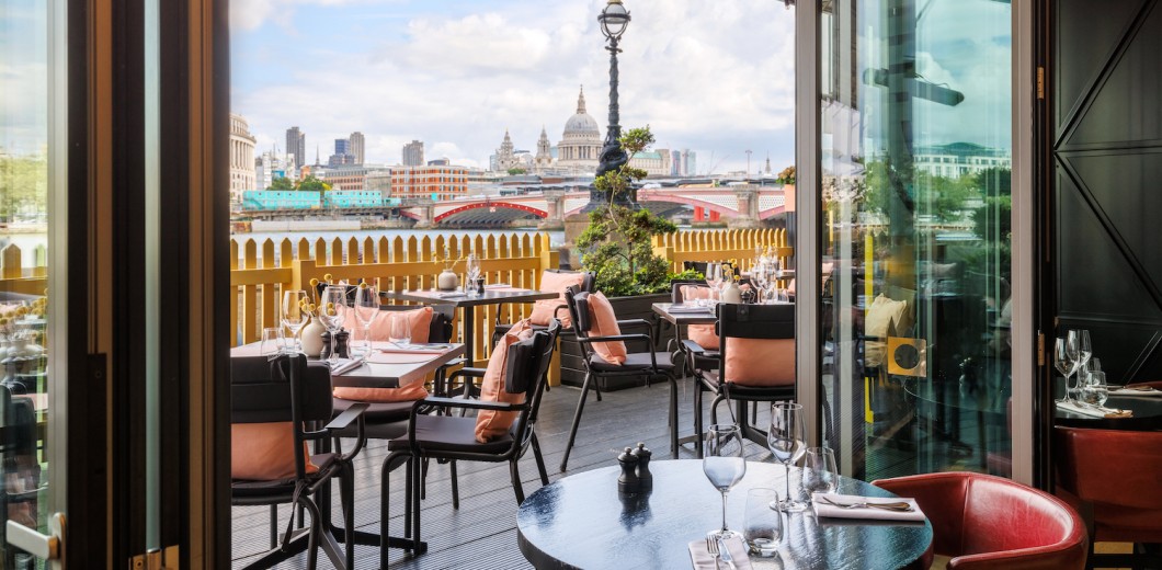 Sea Containers restaurant terrace view